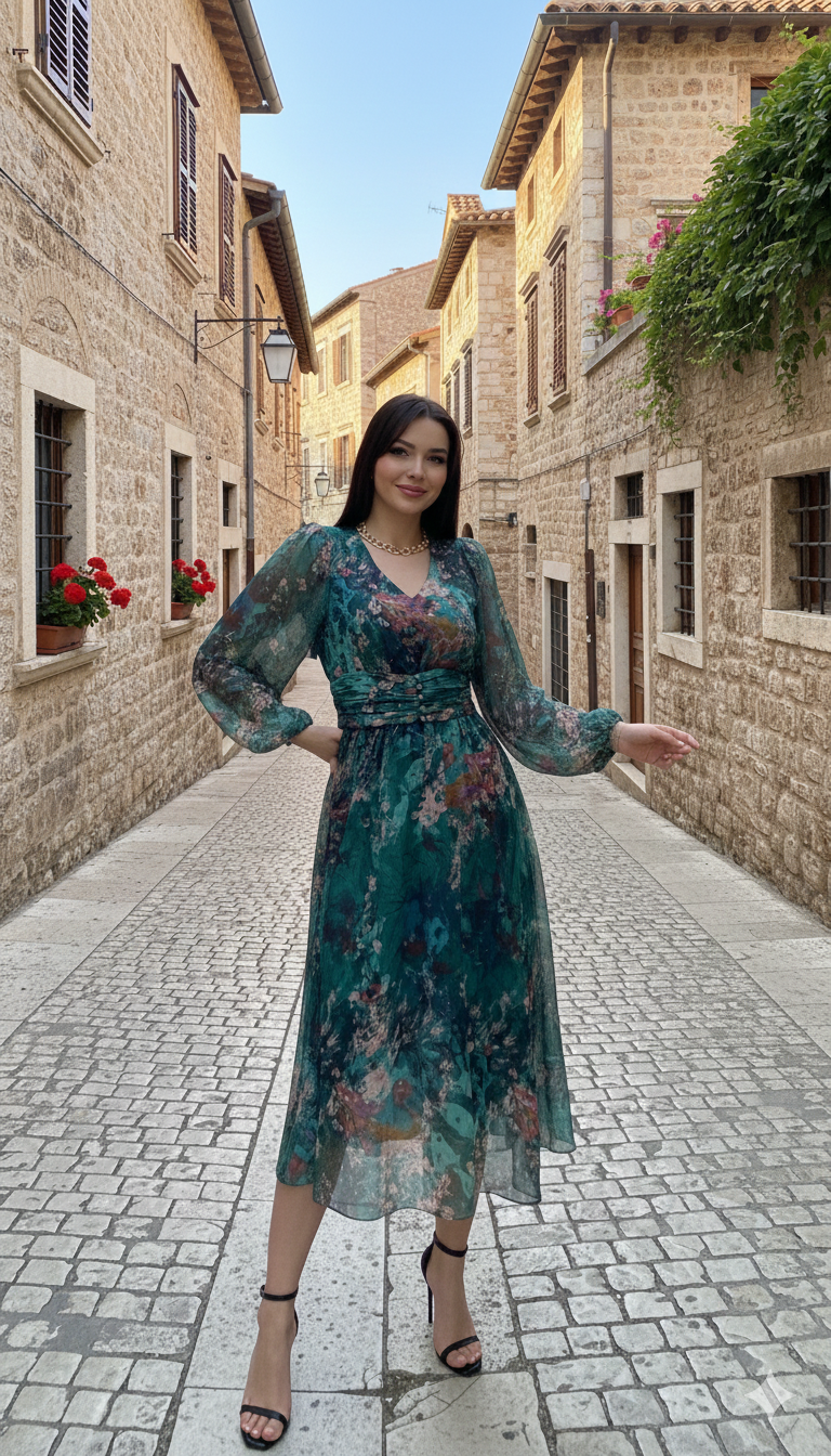 Beryl Emerald Classy Dress