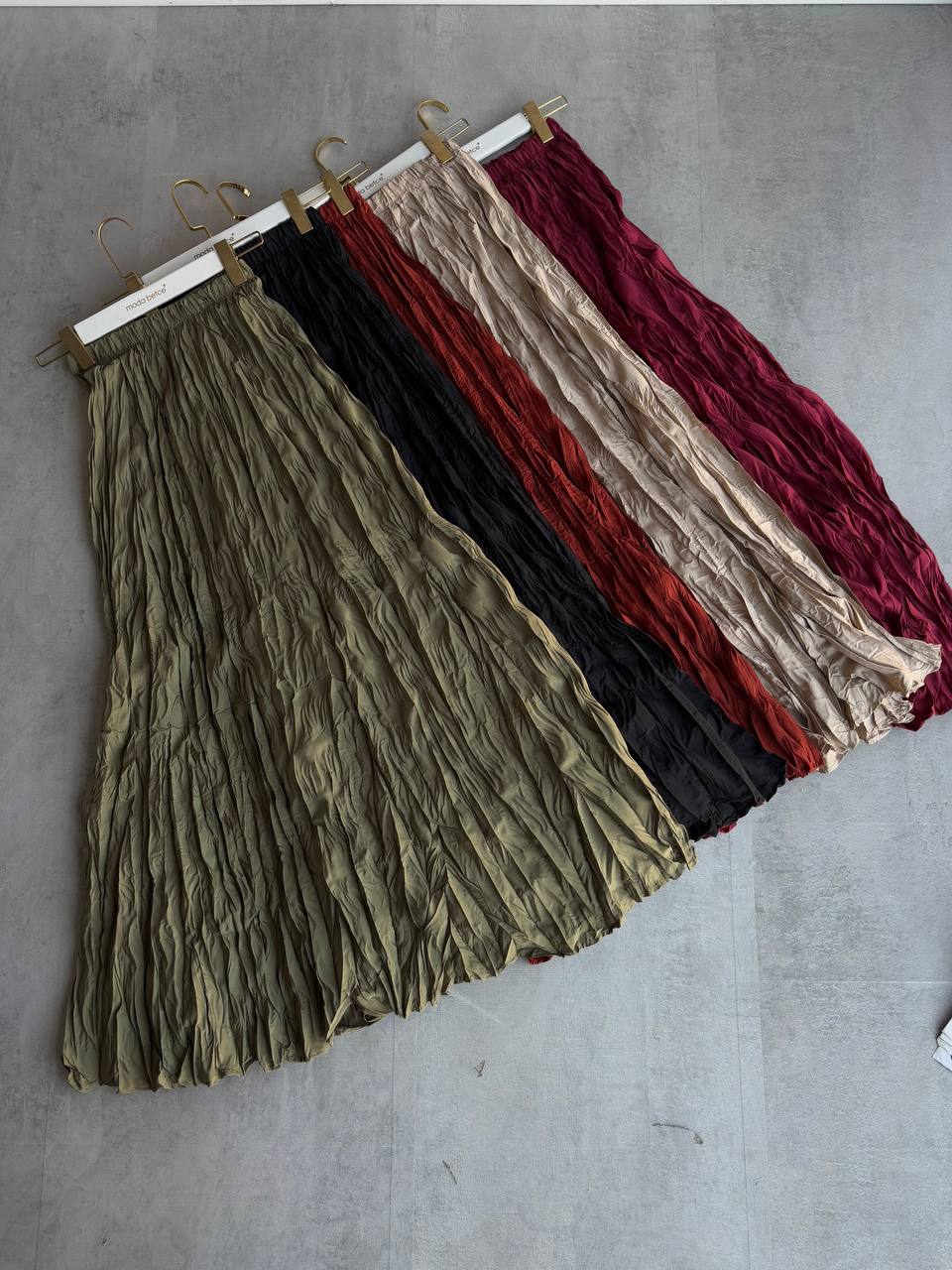 Wavy Burgundy Skirt