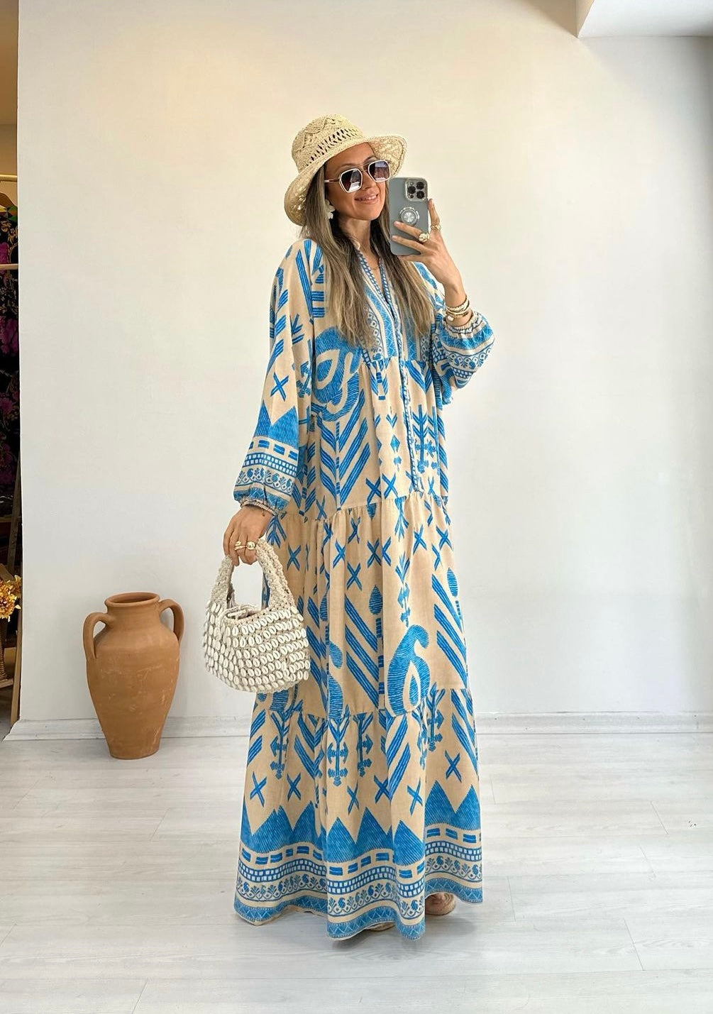 Cyan Blue Dress