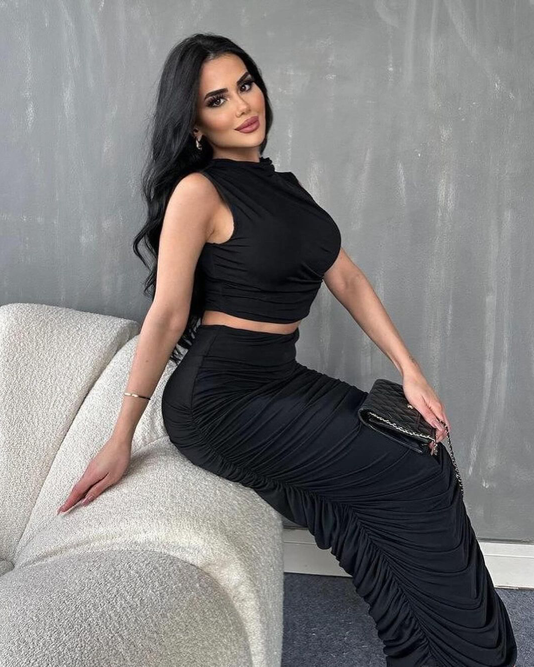 Draped set 2 piece