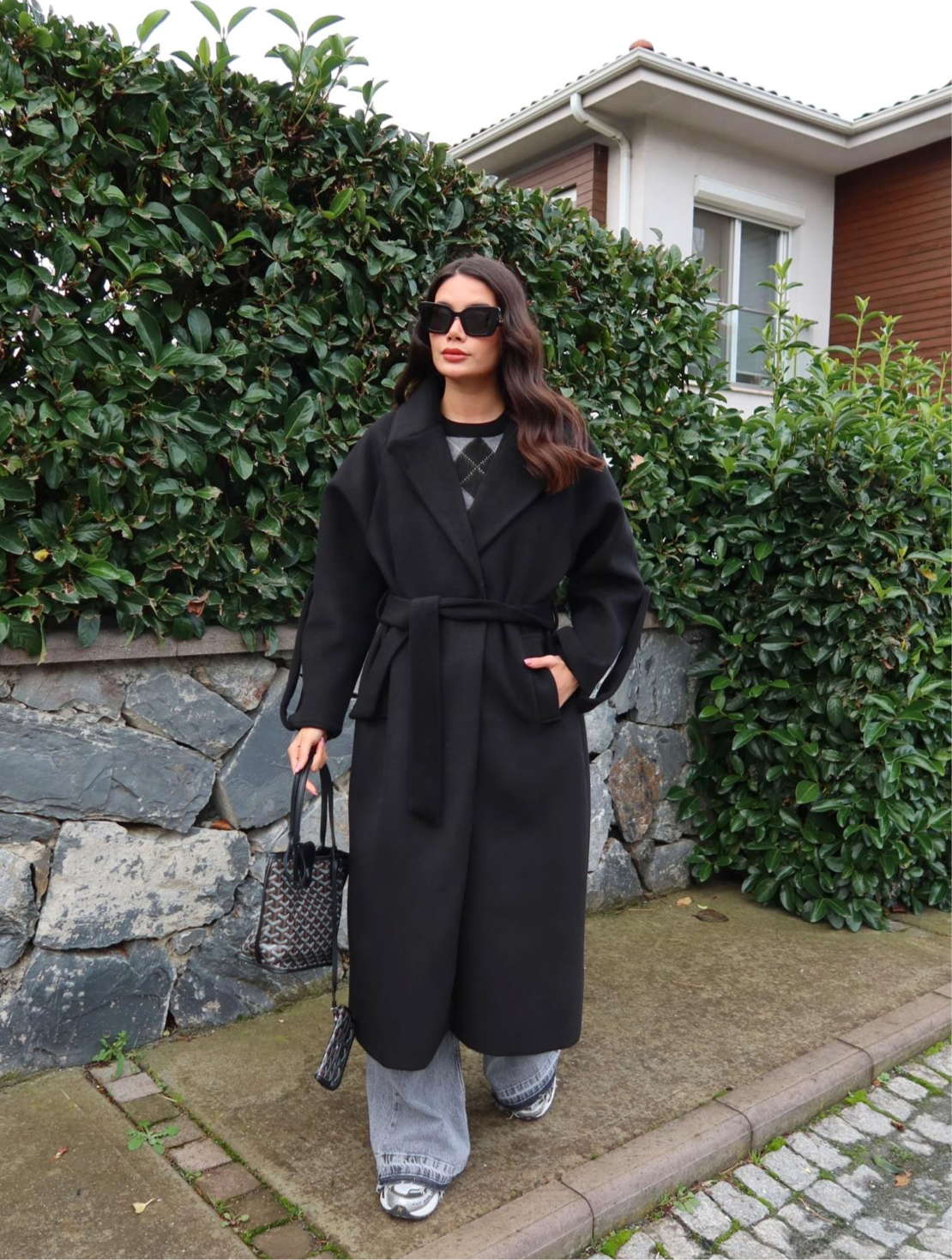 Casual Black Coat