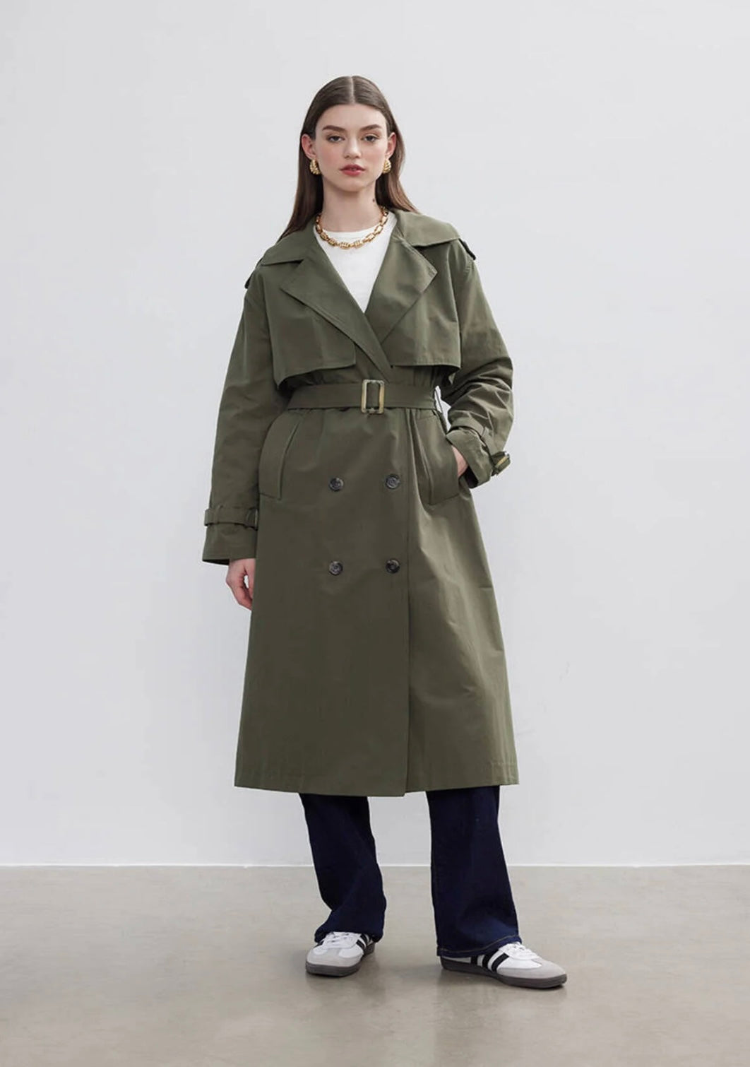 Dark Emerald Trenchcoat