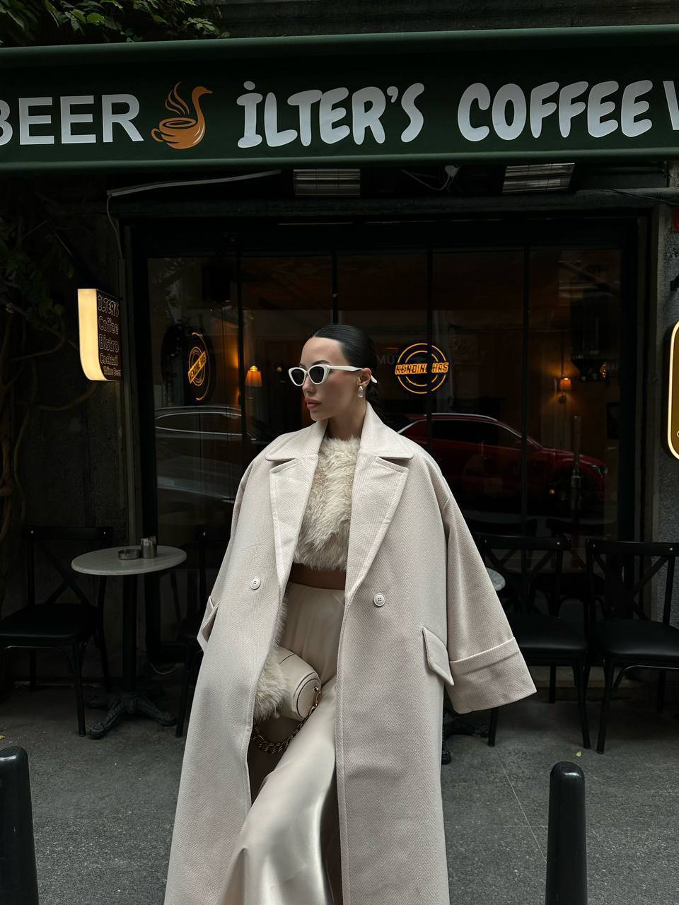 Elegancy Off White Coat