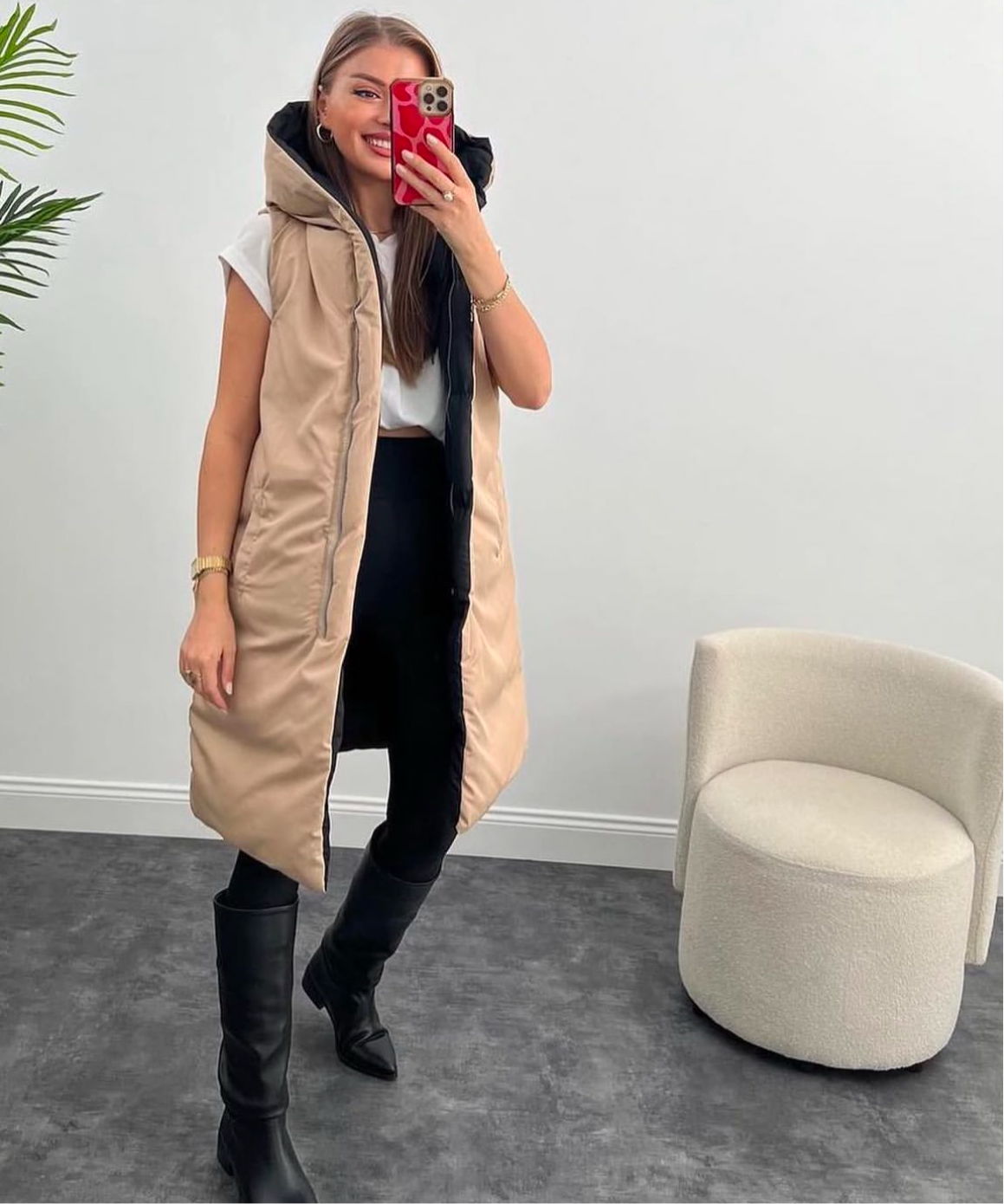 Double Face Vest Jacket