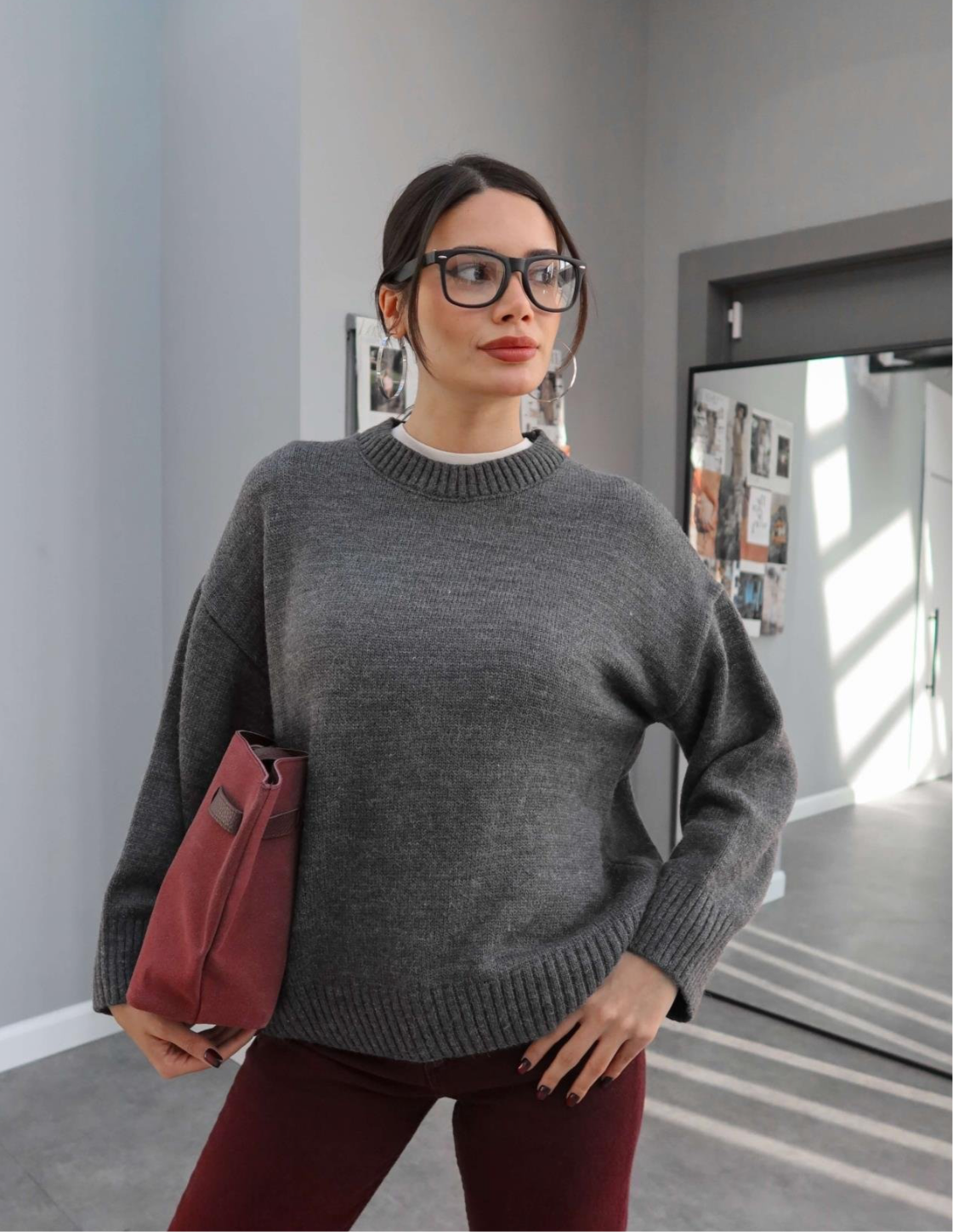 Grey Wool Sweater