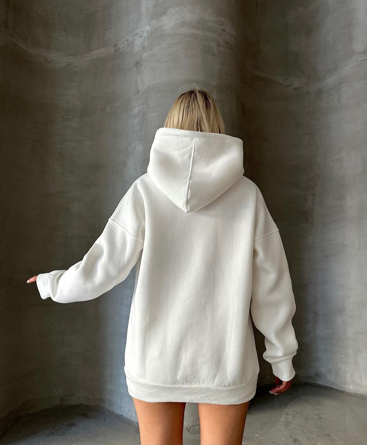 Brooklyn White Hoodie