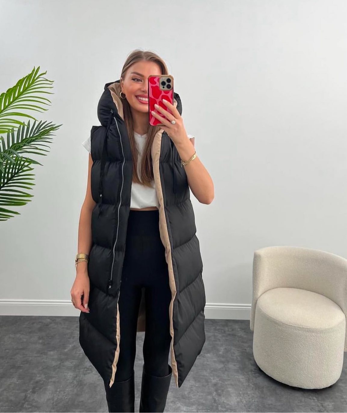 Double Face Vest Jacket