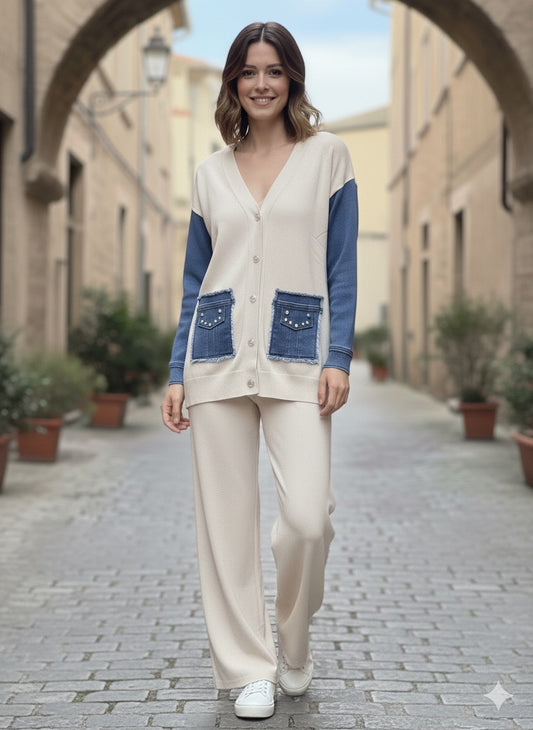 Triko Jeans detailed Set