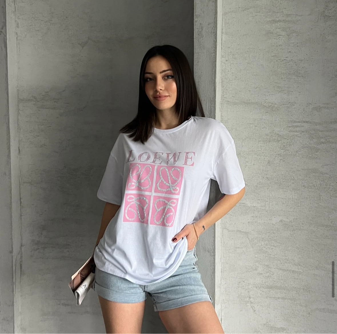 White Pink Loewe Tshirt