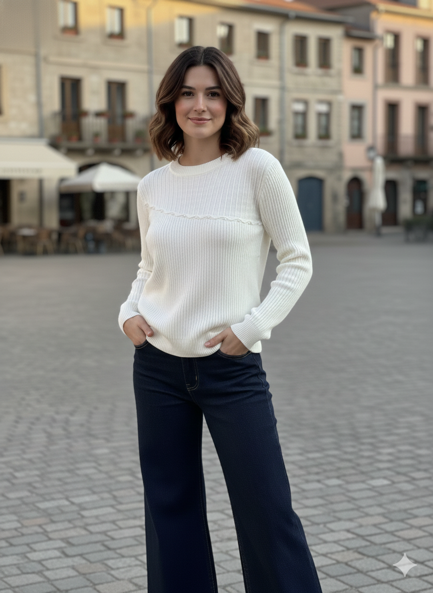 Serenity Pearls Sweater