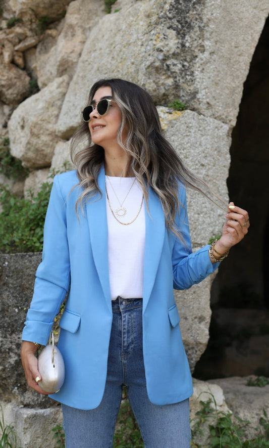 Baby blue blazer