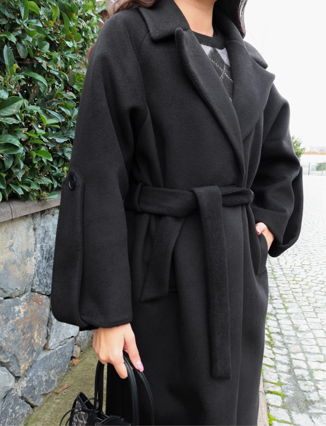 Casual Black Coat