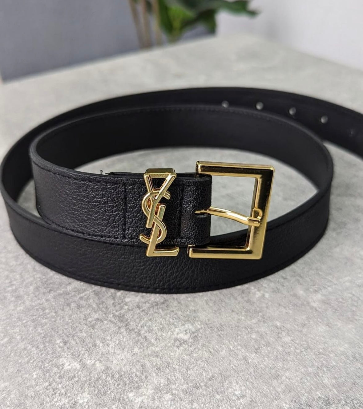 Black-Gold YSL Belt