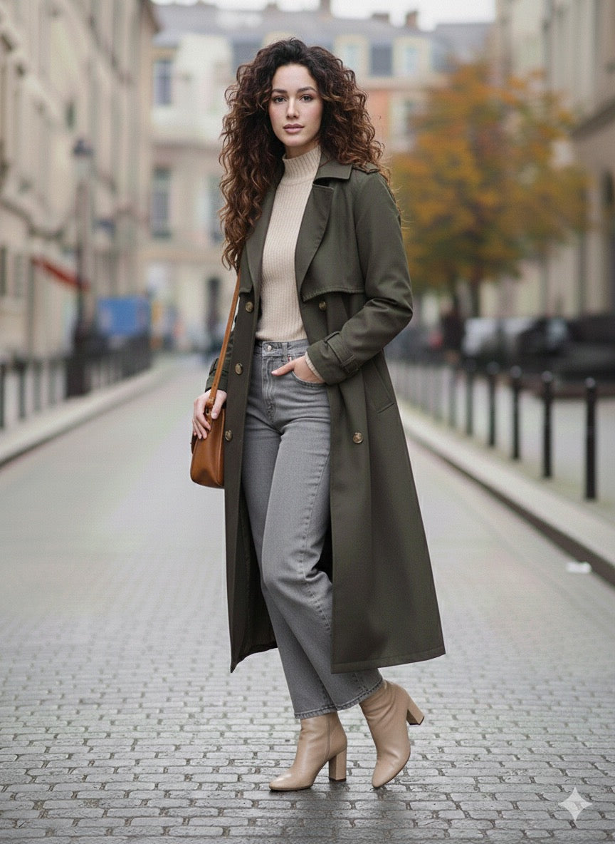 Dark Emerald Trenchcoat