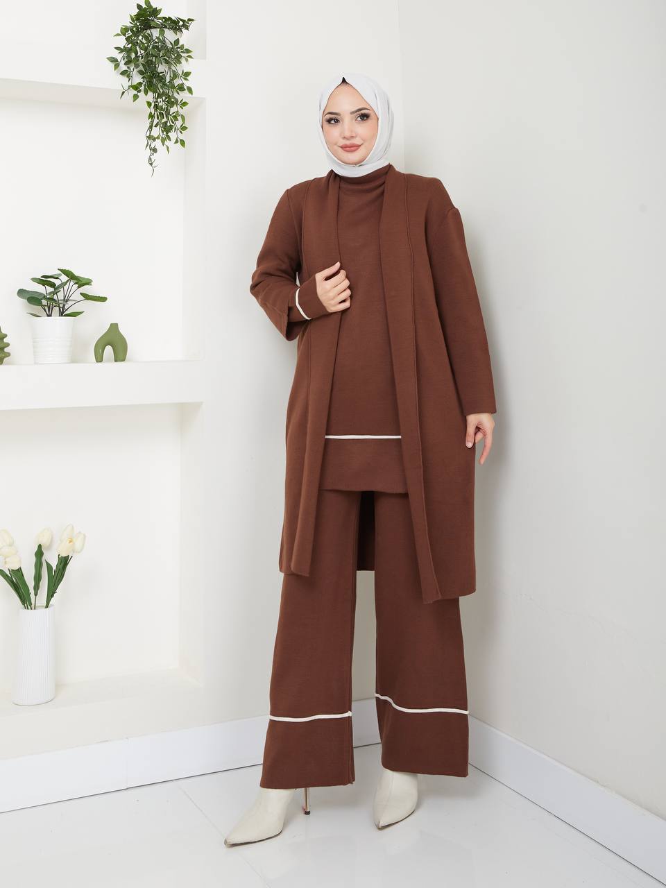 Classy Brown 3pcs Set