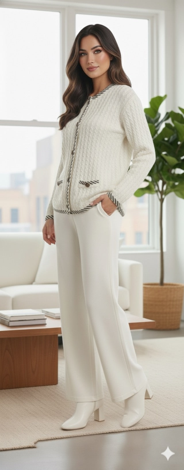 The Parisian Ivory Tricot Set