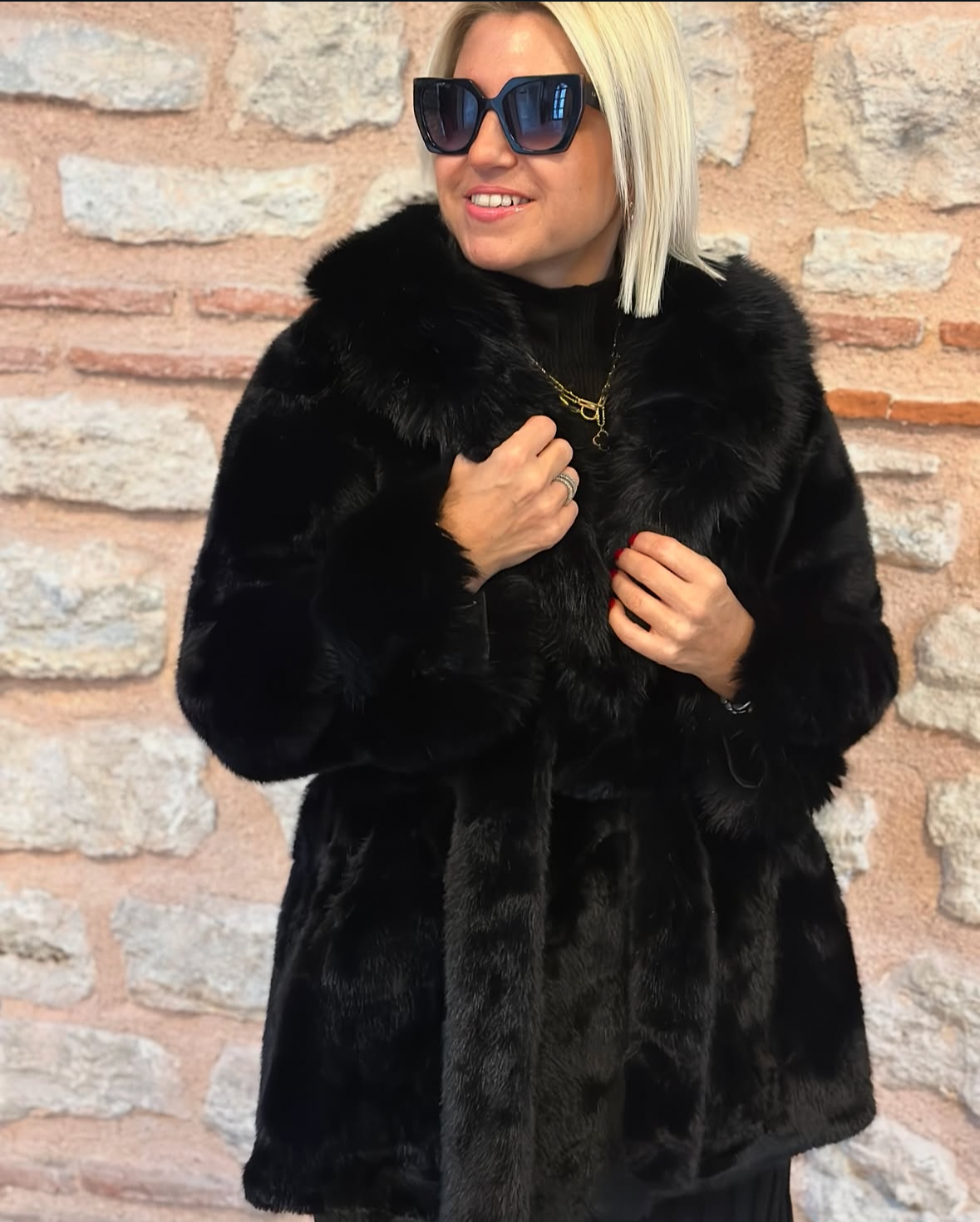 Black Fur Coat