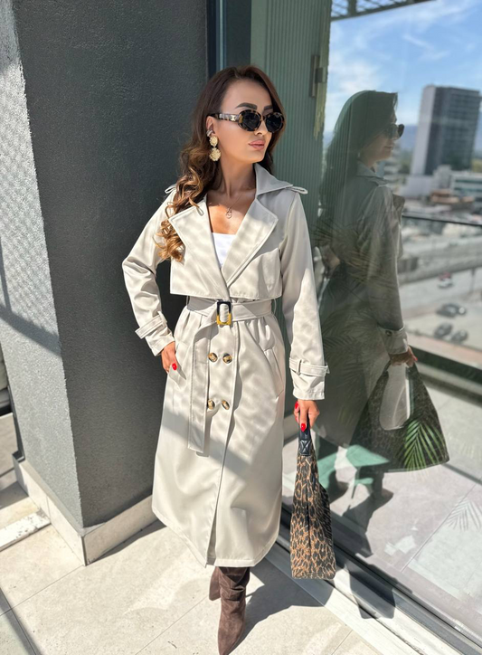 Calm Vanilla Trenchcoat