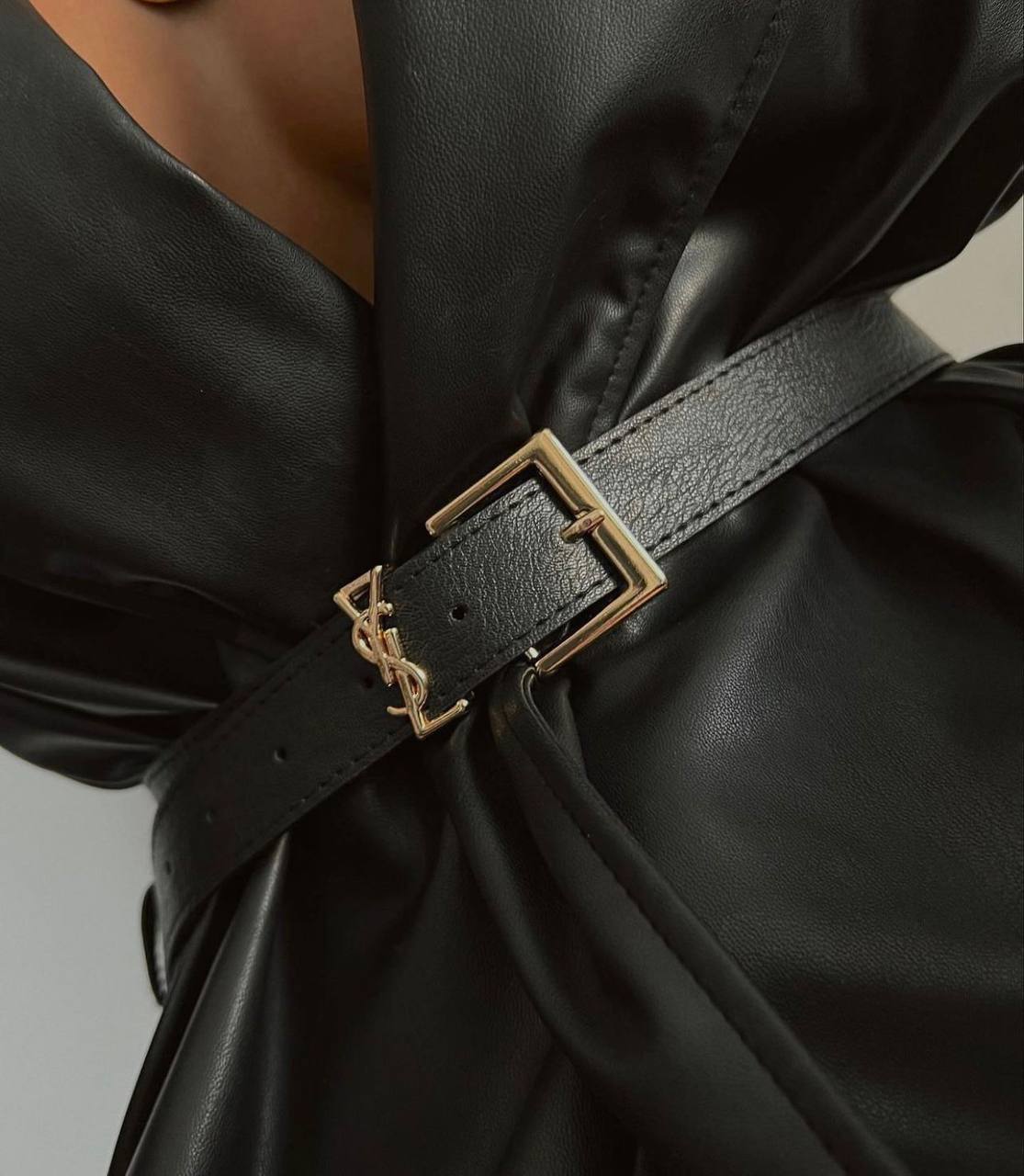 Black-Gold YSL Belt