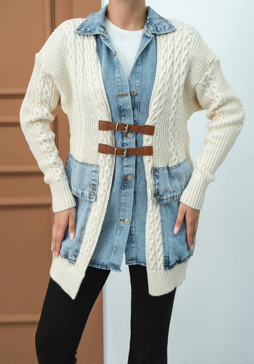 Vintage Cozy Buckle Jacket
