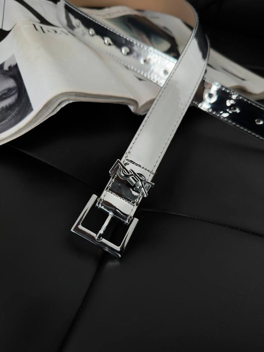 Silver YSL Belt