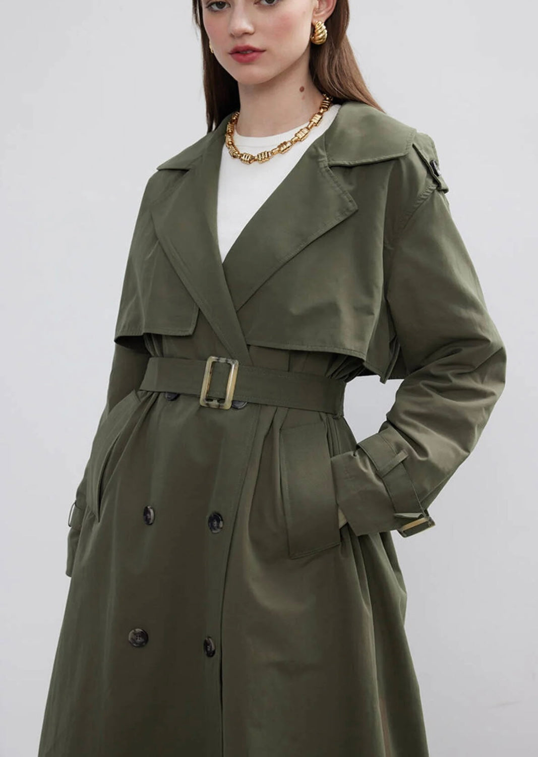 Dark Emerald Trenchcoat