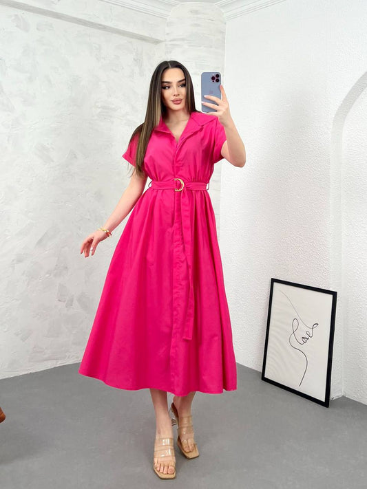 Inci fuchsia classy Dress