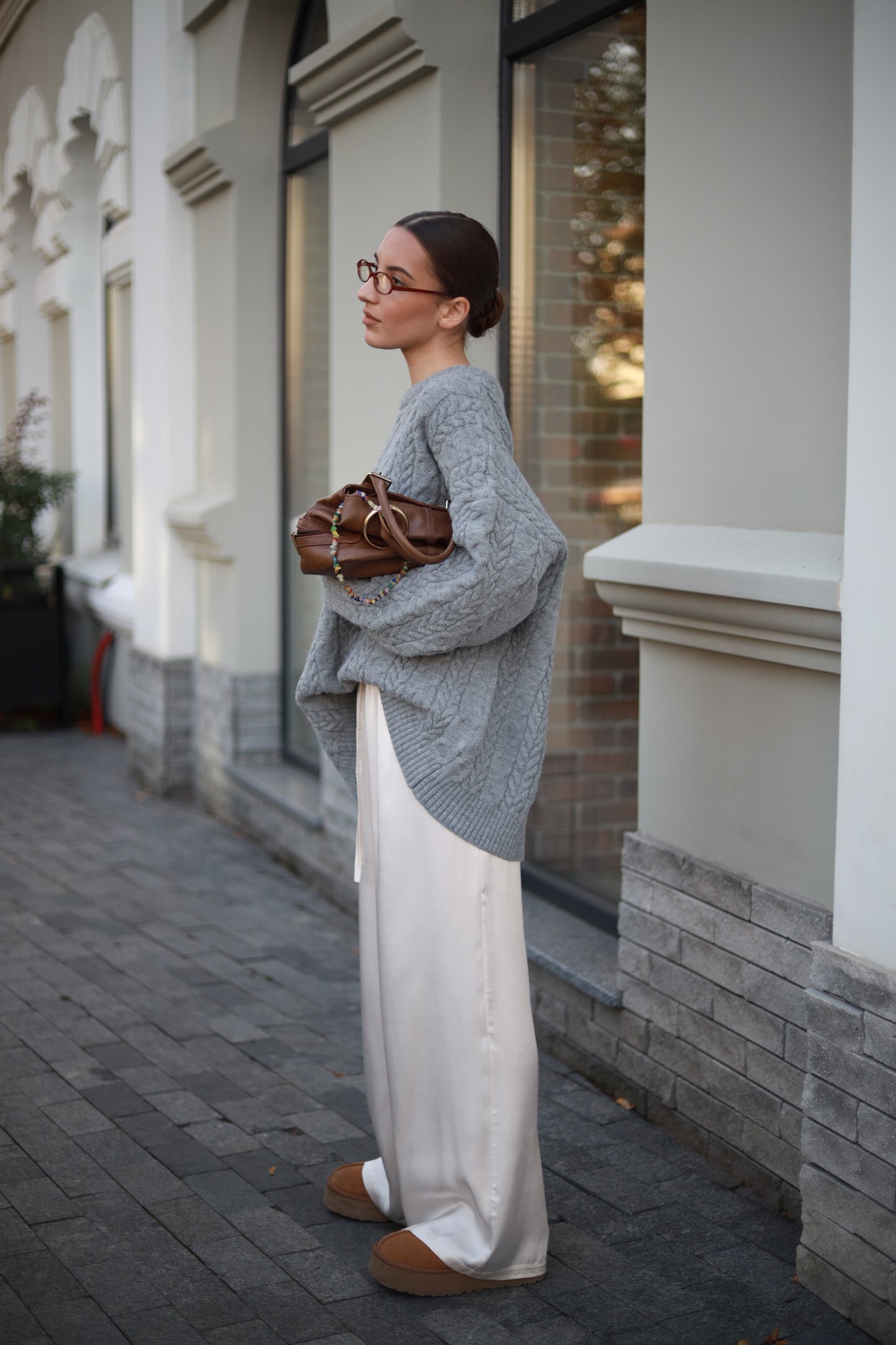Grey knitwear