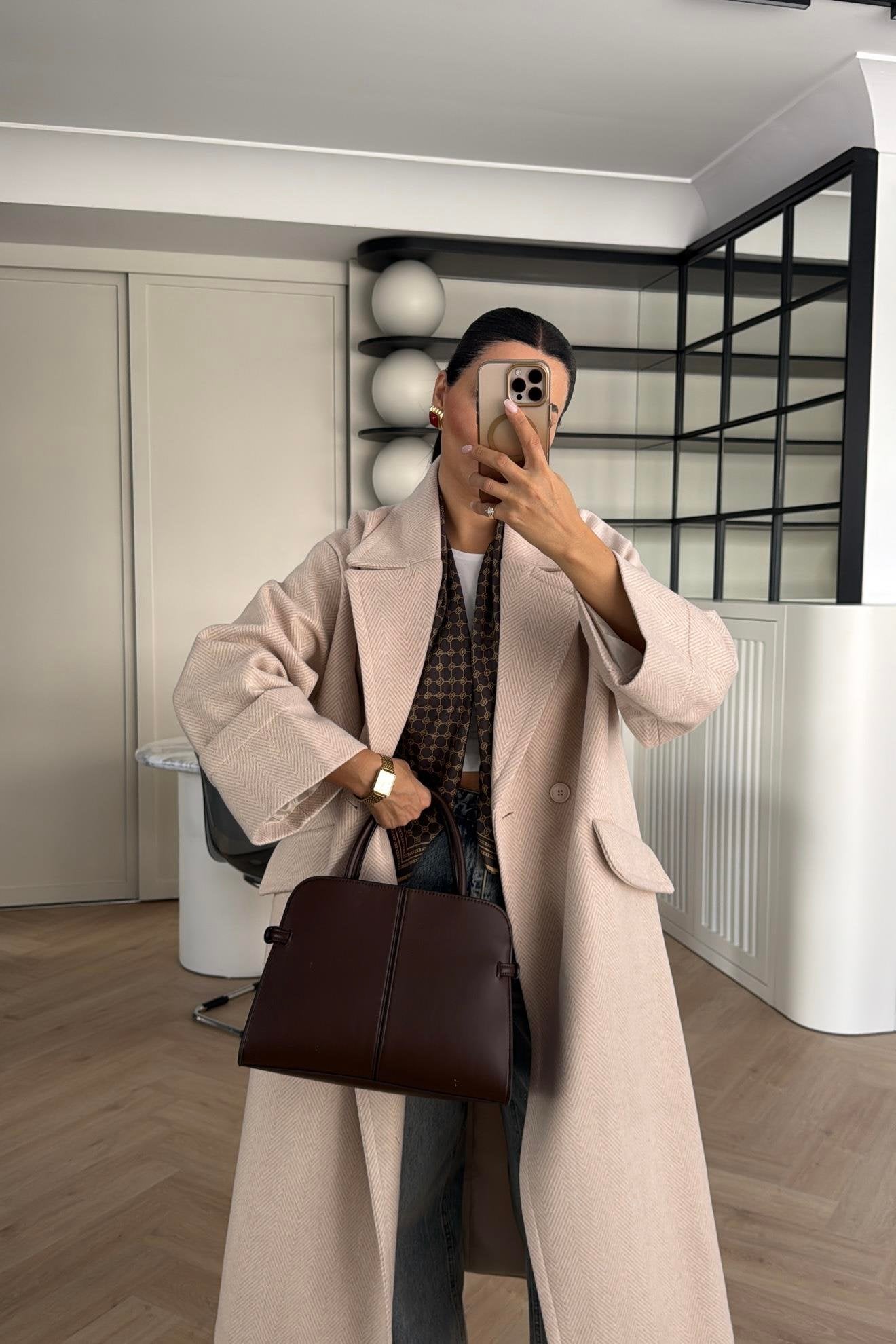 Elegancy Off White Coat