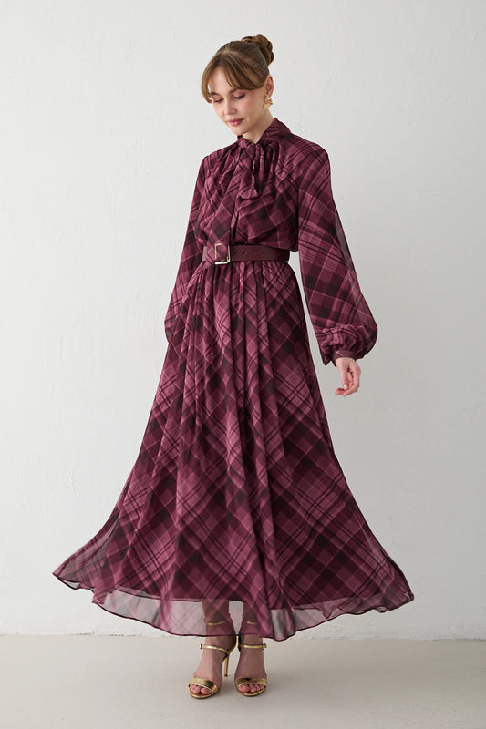 Isabella Plaid Dress
