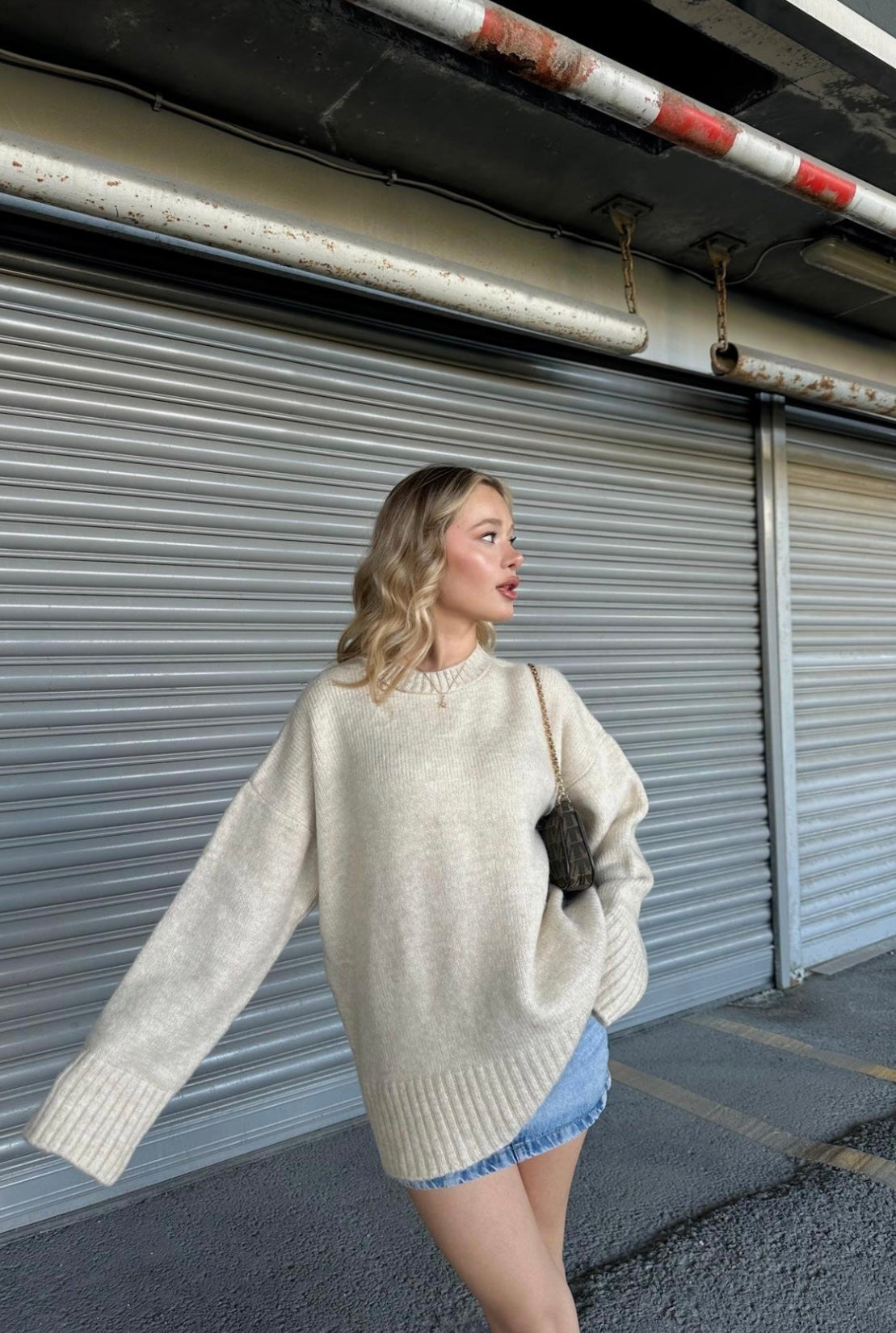 Off White Wool Sweater