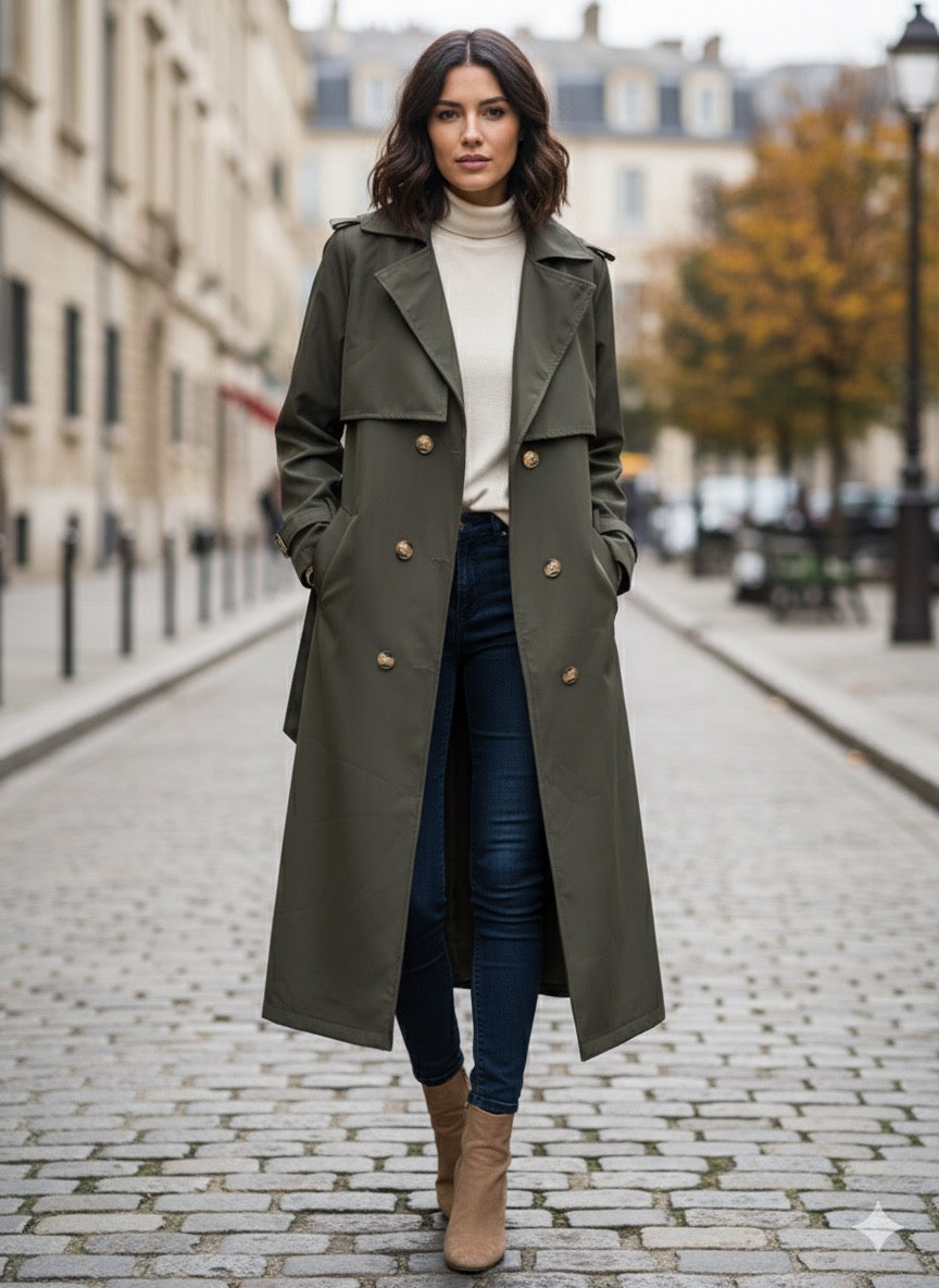 Dark Emerald Trenchcoat