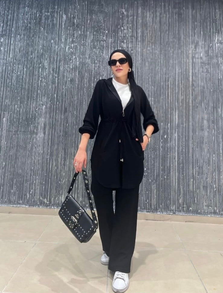 Black Soft Luxe Tracksuit