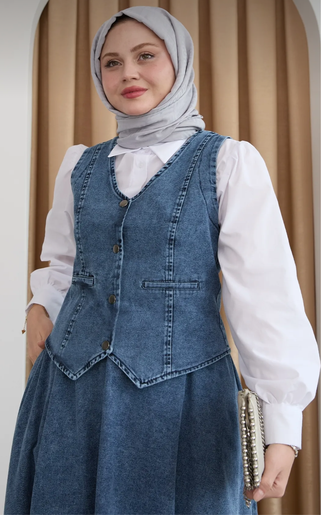 Jeans Skirt Set