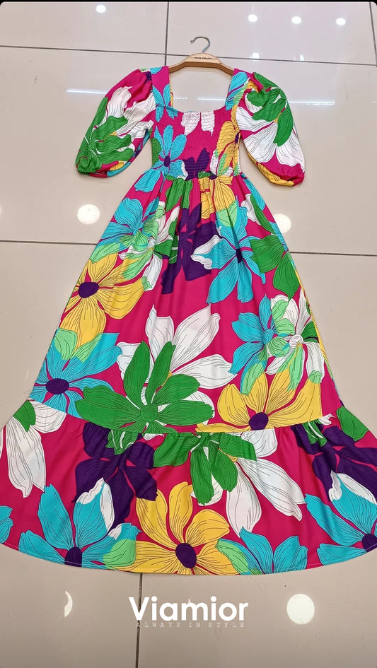 Flowerful Summer Dress