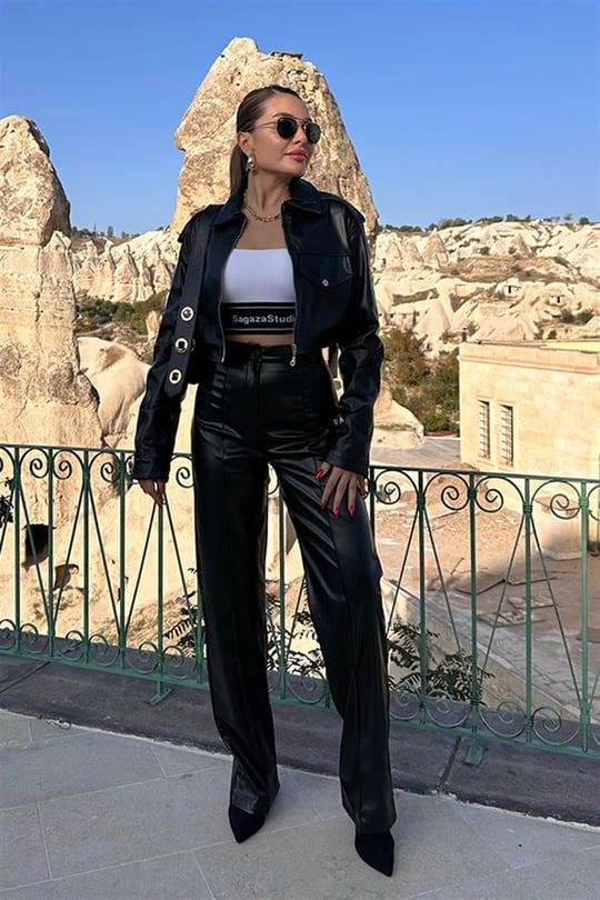 Black Leather Pants