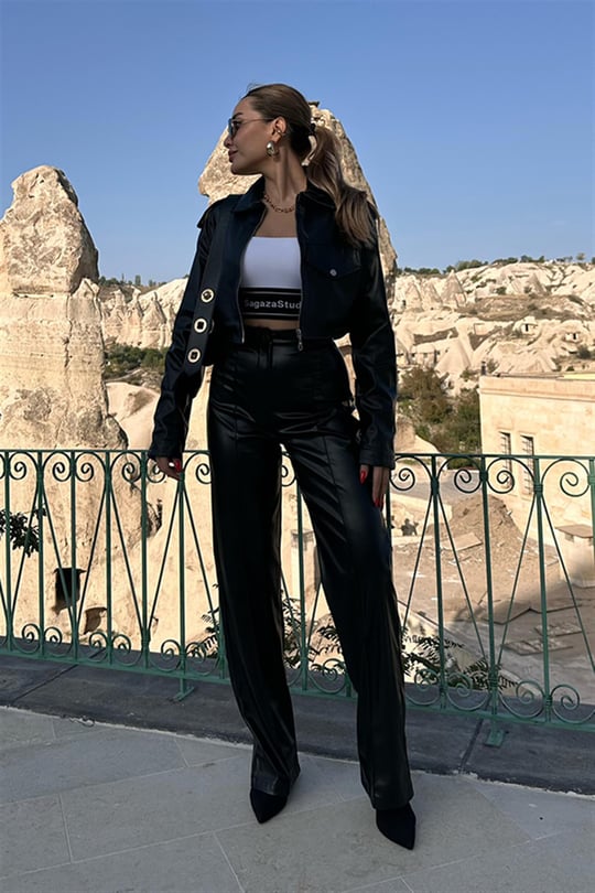 Black Leather Pants