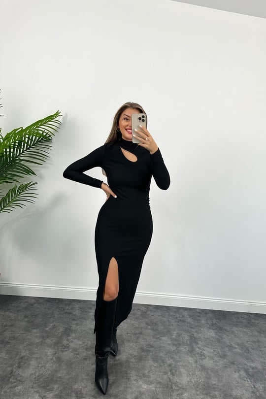 Thalia Black Dress